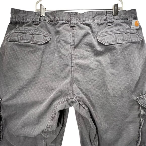 Carhartt Force Mens Gray Cargo Pants Relaxed Ripstop Pockets Durable 42x30 - Picture 4 of 16